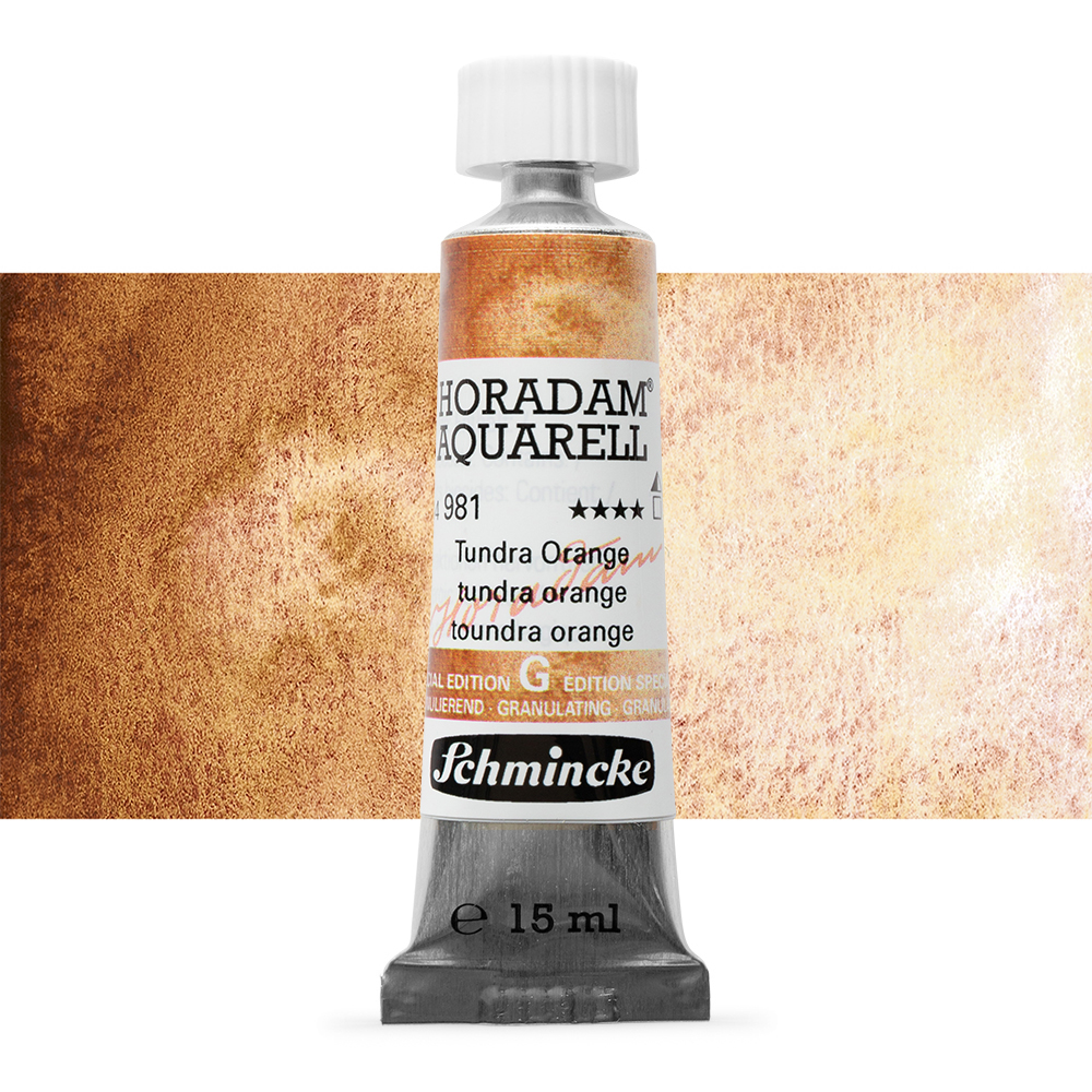Schmincke : Horadam Watercolour Paint : Supergranulation : 15ml : Tundra Orange