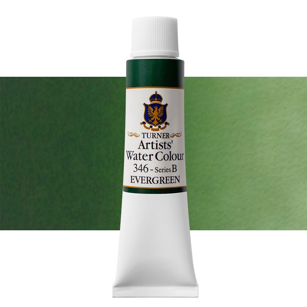 Turner : Artist's Watercolour Paint : 15ml : Evergreen